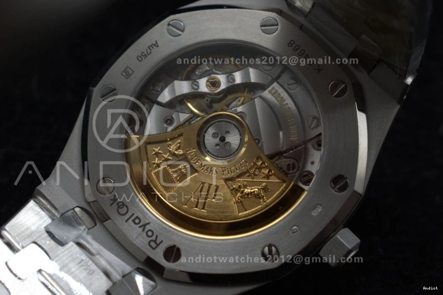 1:1 APSF on SS 15454 Bracelet Textured Clone Super Best Oak Frosted Edition SA3120 Dial SS 37mm Grey Royal 0317